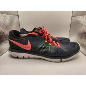 Nike Womens Flex 2014 Rn Running Shoes Multicolor 642767-012 Low Top Lace Up 6.5